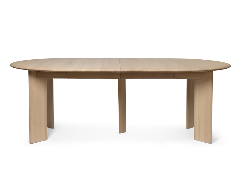 Bevel Table - Extendable x 2 - White Oiled Beech