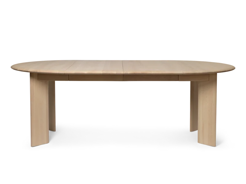 Bevel Table - Extendable x 2 - White Oiled Beech