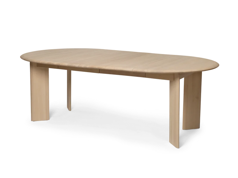 Bevel Table - Extendable x 2 - White Oiled Beech