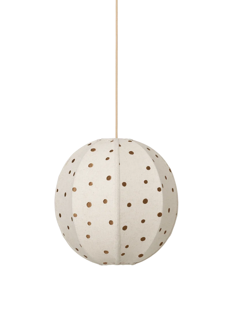 Dots Embroidered Textile Lampshade