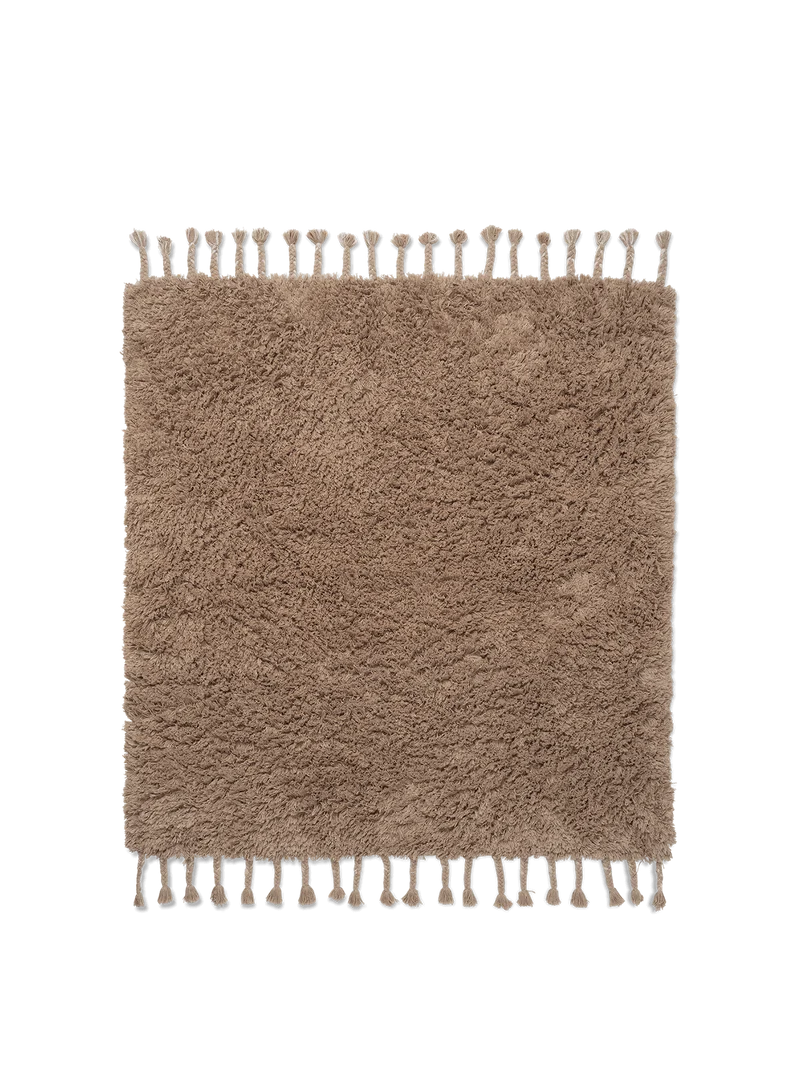 Amass Long Pile Rug - White Pepper