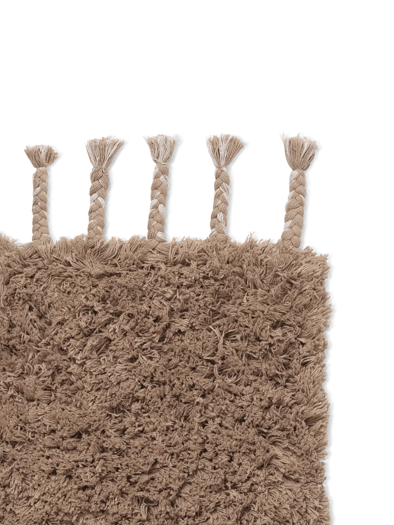Amass Long Pile Rug - White Pepper
