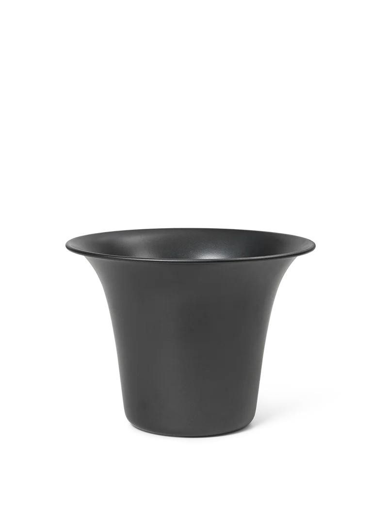 Spun Alu Pot - Blackened Aluminium