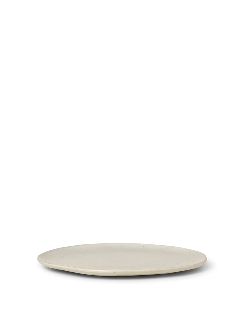 Flow Plate - Large - Off-White Speckle
