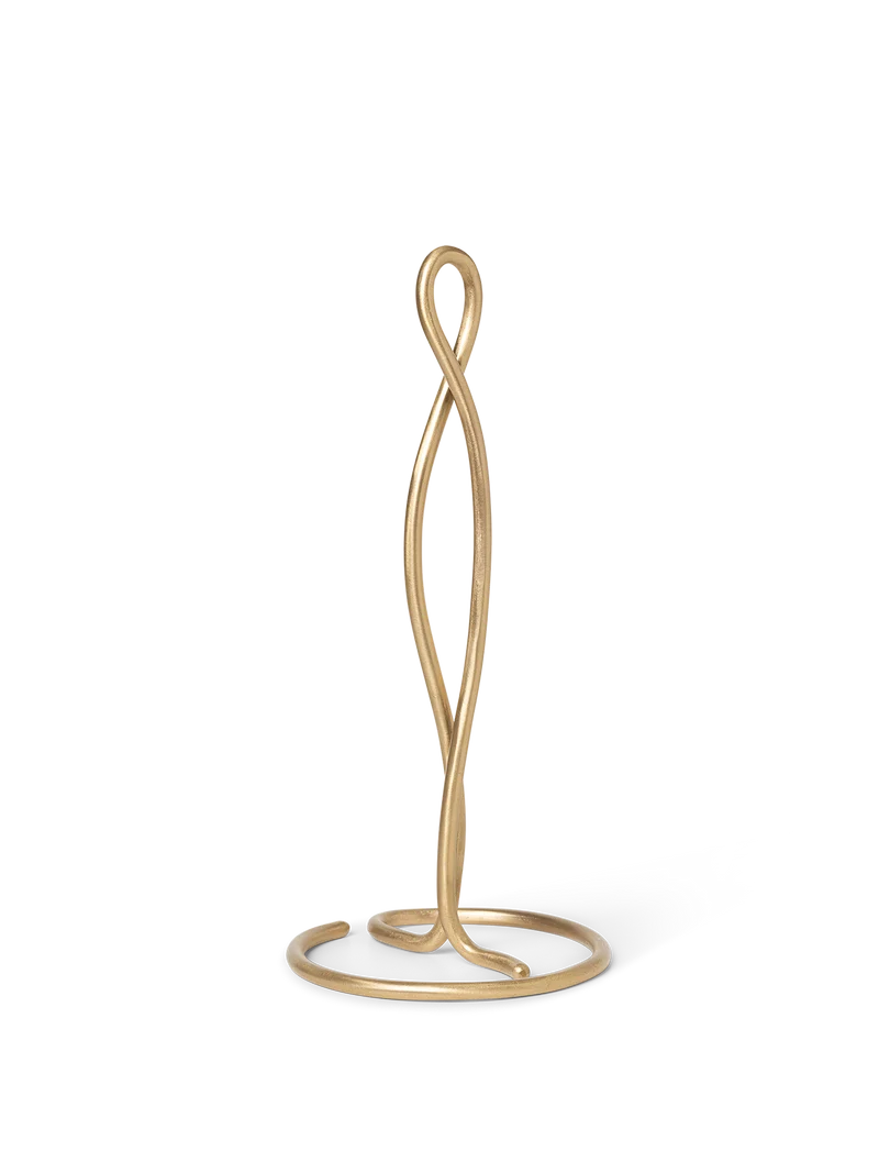 Curvature Paper Towel Holder - Brass