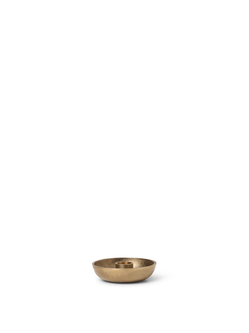 Bowl Candle Holder - Single - Brass