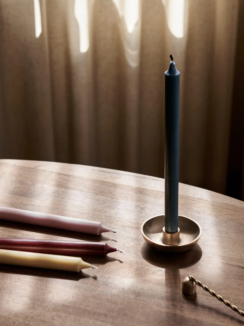 Bowl Candle Holder - Single - Brass