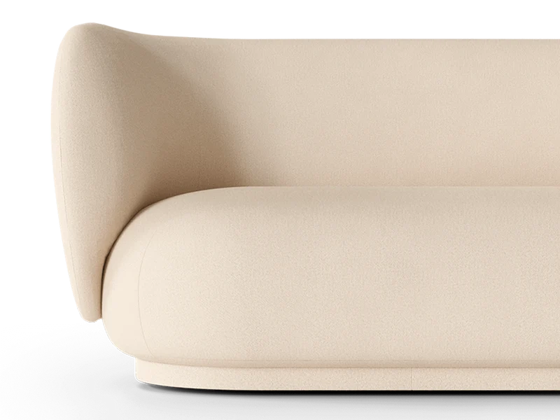 Rico Sofa 2-seater - Brushed - Off-white