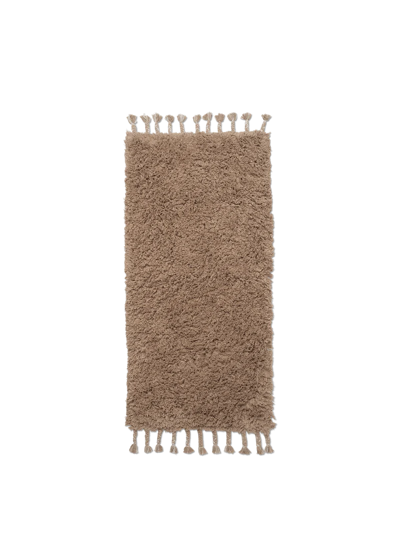 Amass Long Pile Runner - White Pepper