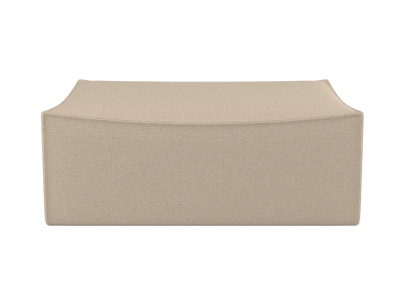 Catena Pouf Rectangular L501 - Rich Linen - Natural