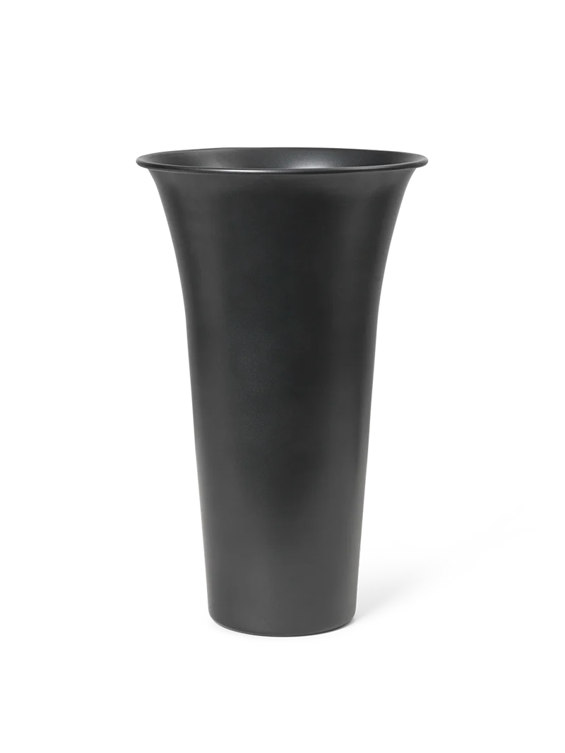 Spun Alu Vase - Blackened Aluminium