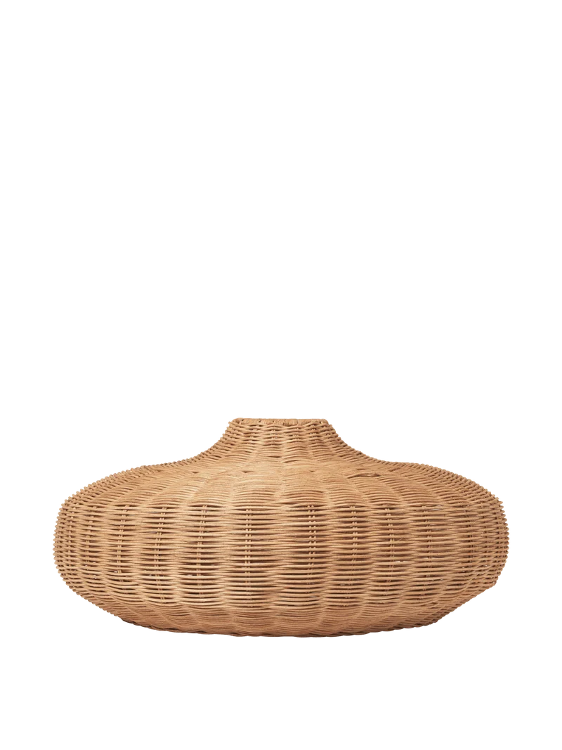 Braided Lampshade - Disc - Natural