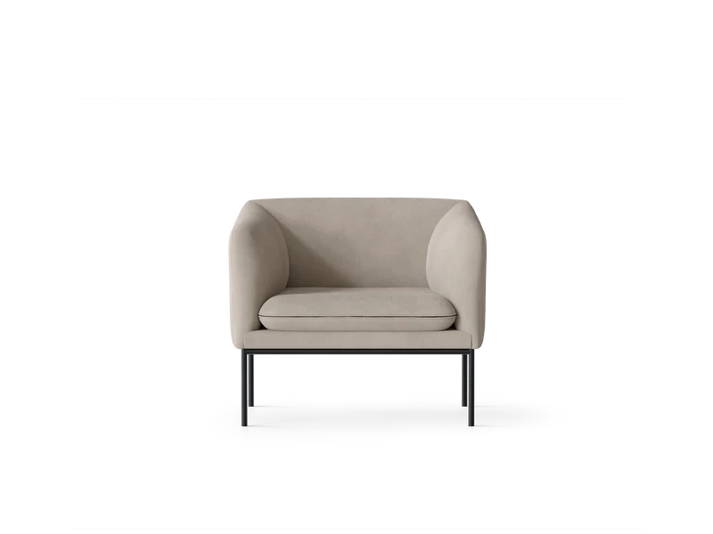 Turn 1-Seater - Cotton Linen - Natural