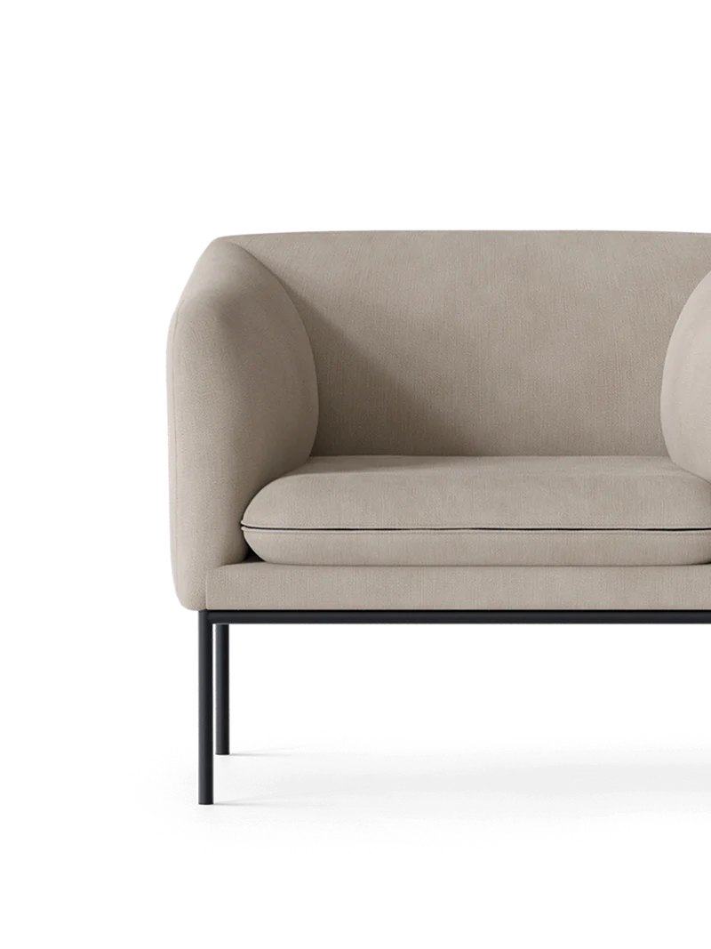 Turn 1-Seater - Cotton Linen - Natural