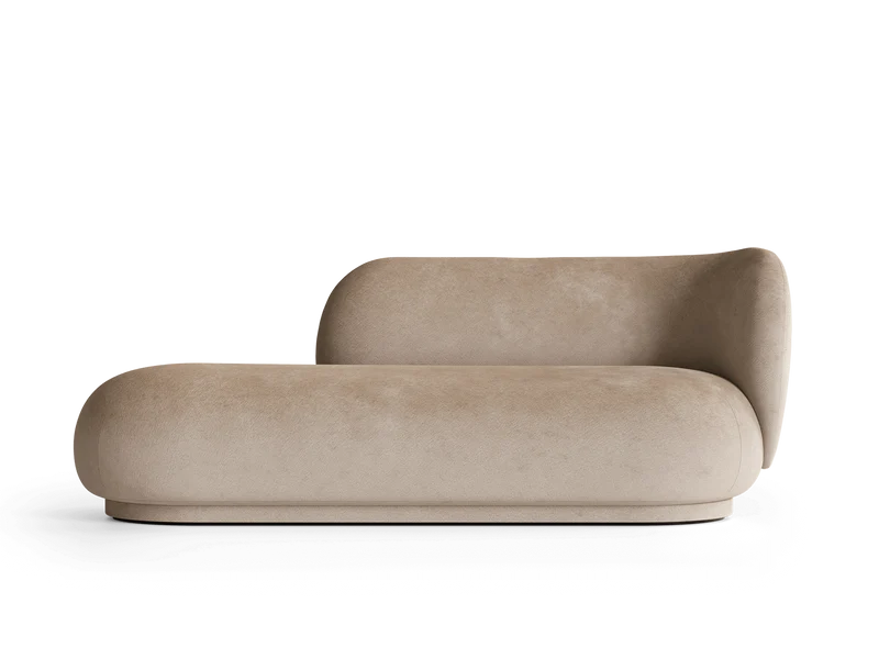 Rico Divan Right - Faded Velvet - Sand