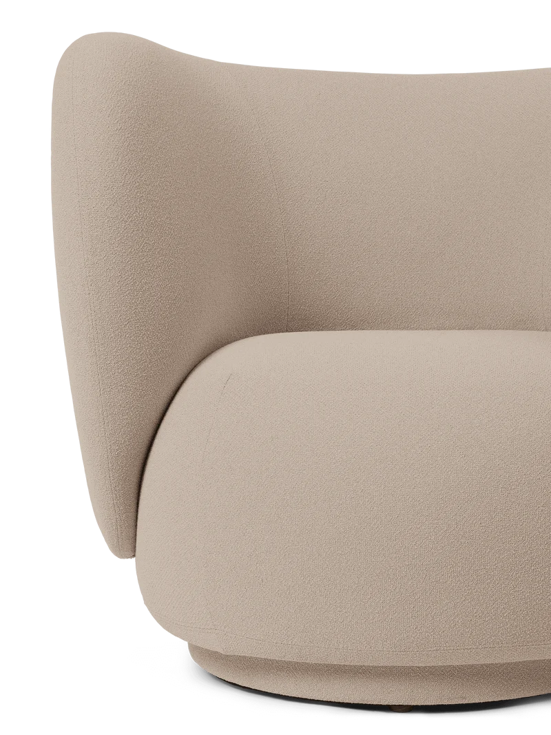 Rico Lounge Chair - Swivel - Grain - Cashmere