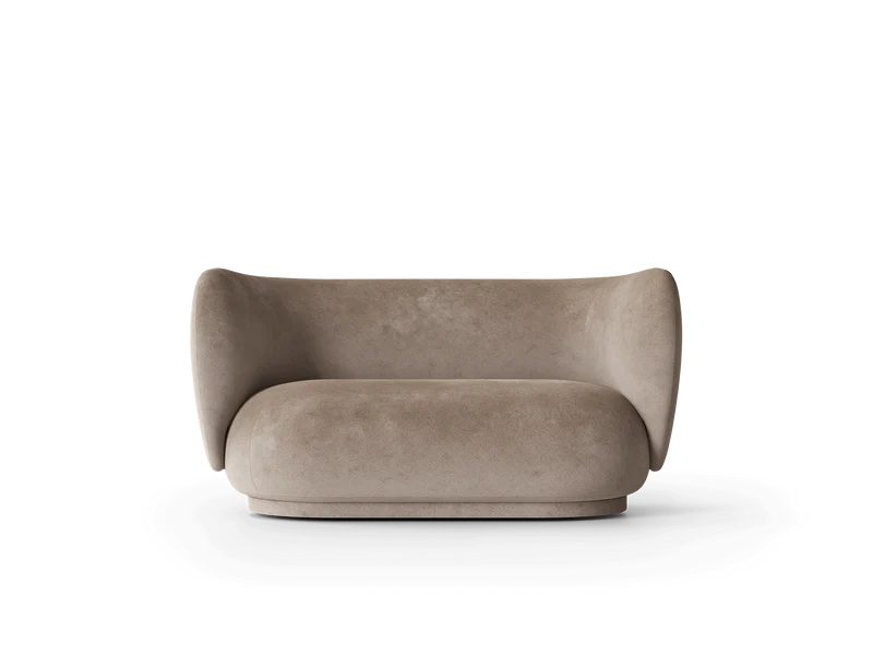 Rico Sofa 2-seater - Faded Velvet - Beige