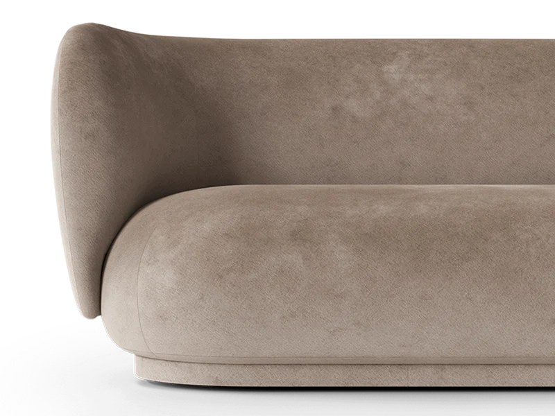 Rico Sofa 2-seater - Faded Velvet - Beige