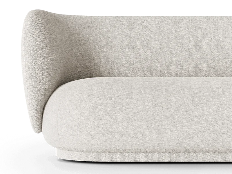 Rico Sofa 2-seater - Bouclé - Off-White