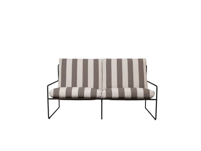 Desert 2-seater - Black - Stripe - Chocolate