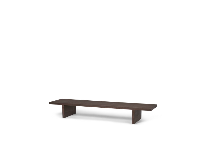 Kona Display Table - Dark Stained Oak