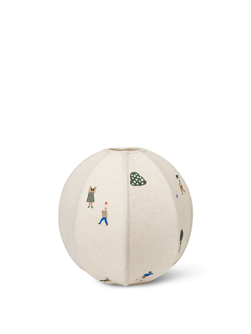 The Park Embroidered Textile Lampshade