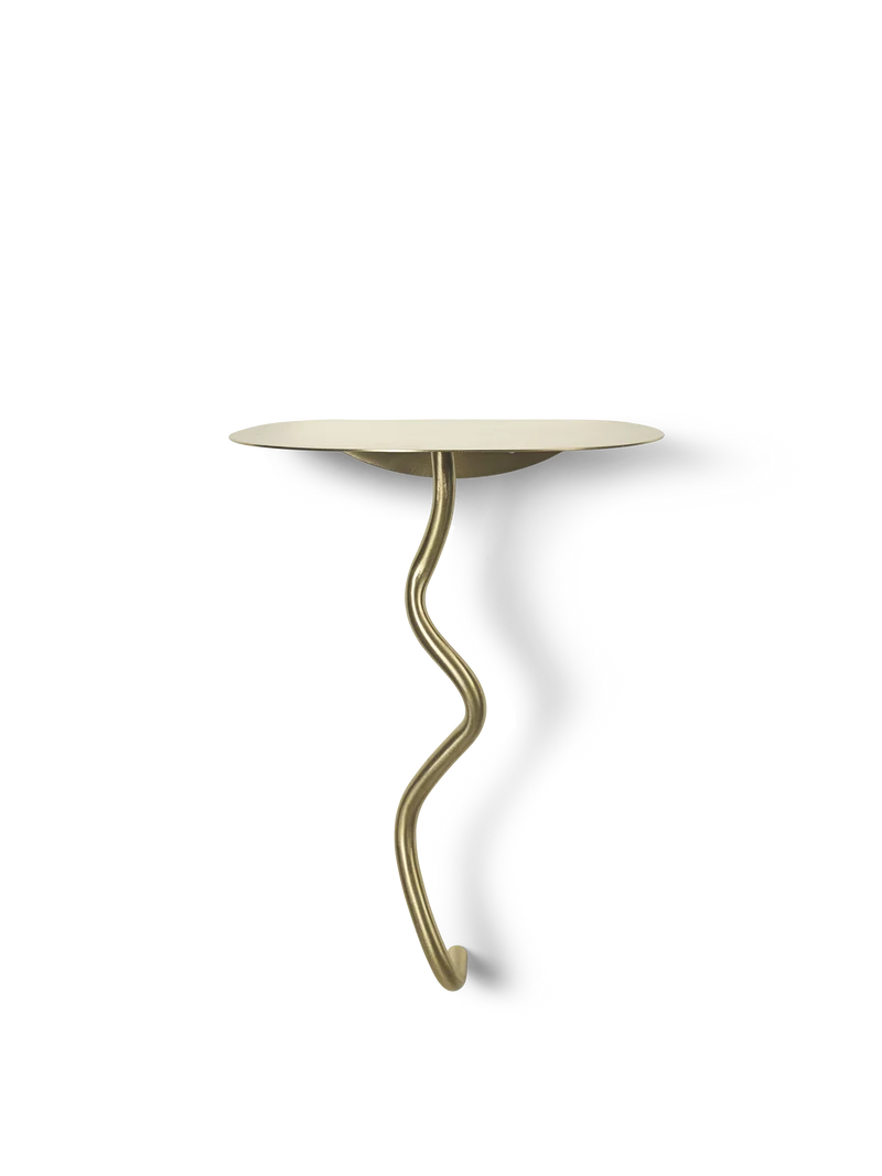 Curvature Wall Table - Brass