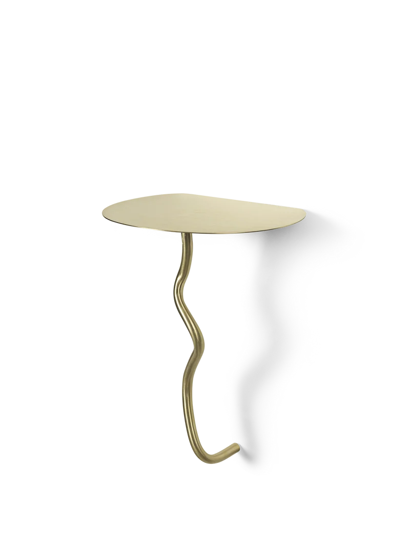 Curvature Wall Table - Brass