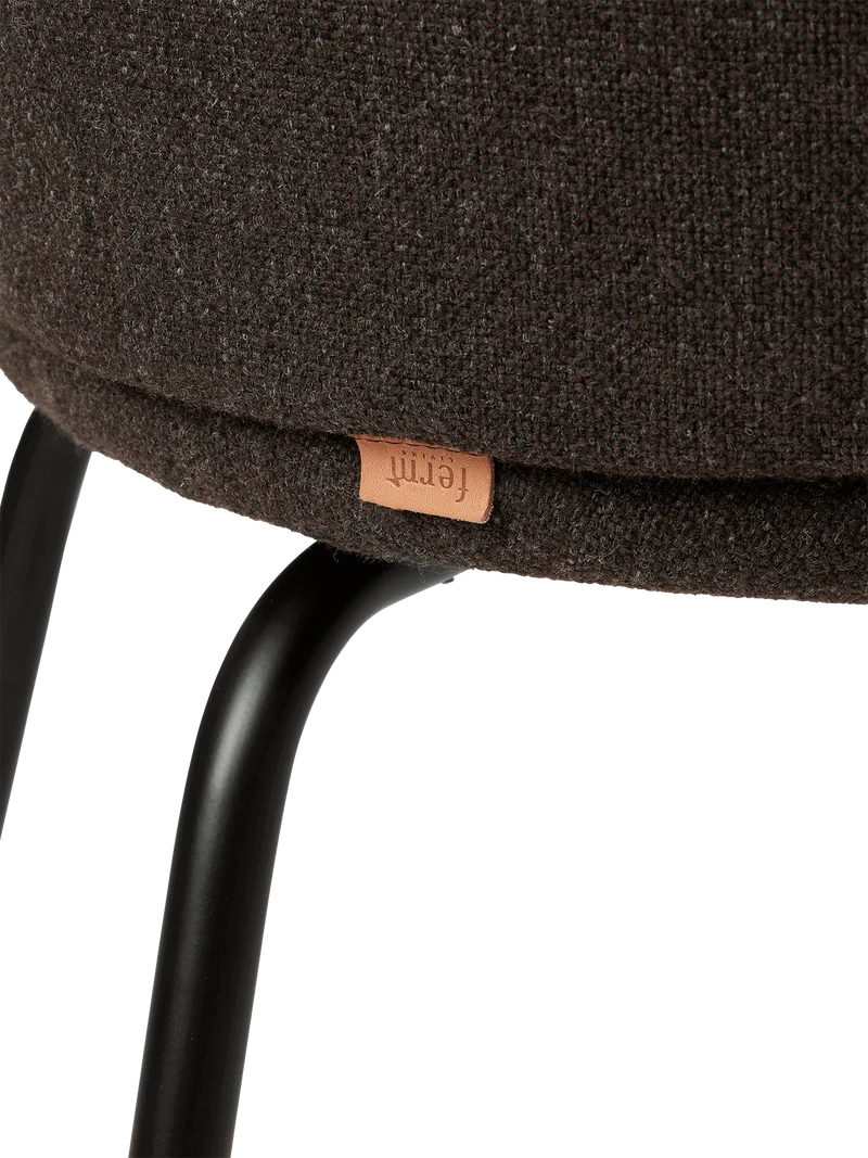 Rico Dining Chair - Black - Hallingdal - Dark Grey/Brown