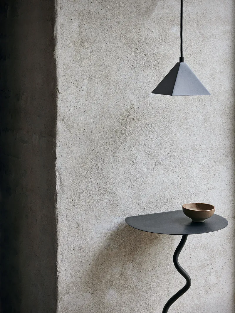 Curvature Wall Table - Black Brass
