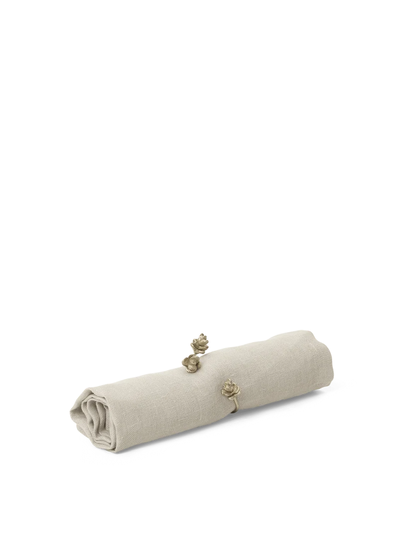 Forest Napkin Rings - Set of 4 - Brass