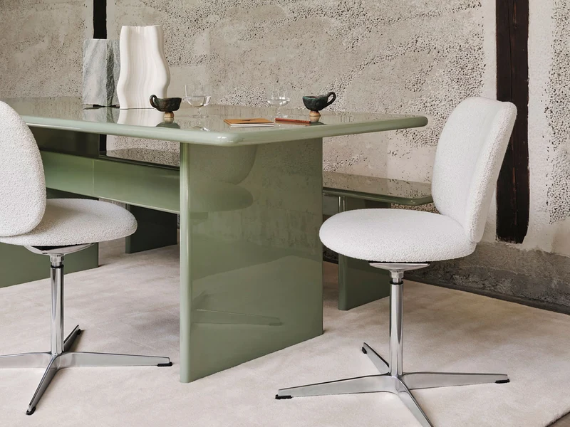 Rink Dining Table - 200 x 90 - Tea Green