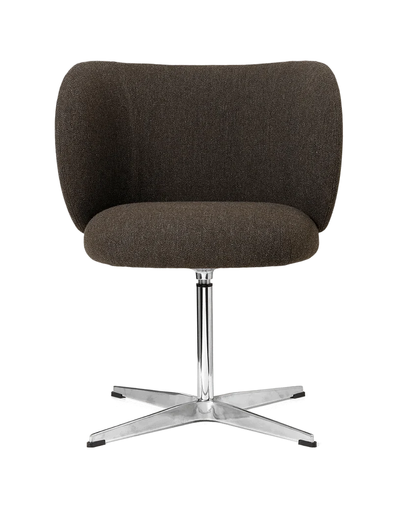 Rico Dining Chair - Swivel - Hallingdal - Dark Grey/Brown