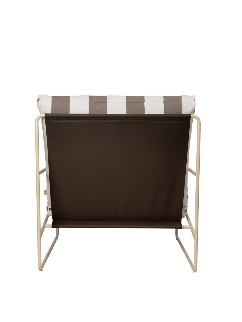 Desert 1-seater - Cashmere - Stripe - Chocolate