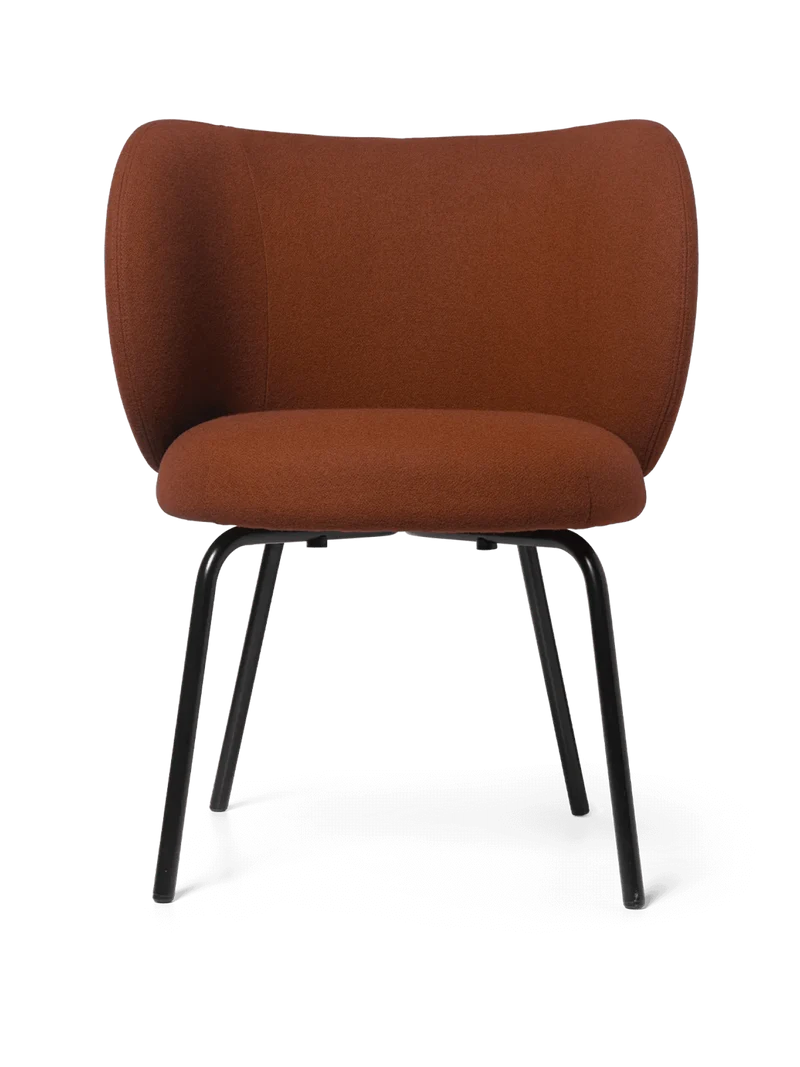 Rico Dining Chair - Black - Tonus - Red Brown
