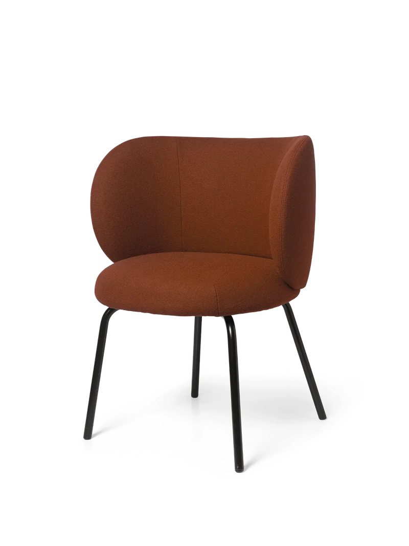 Rico Dining Chair - Black - Tonus - Red Brown