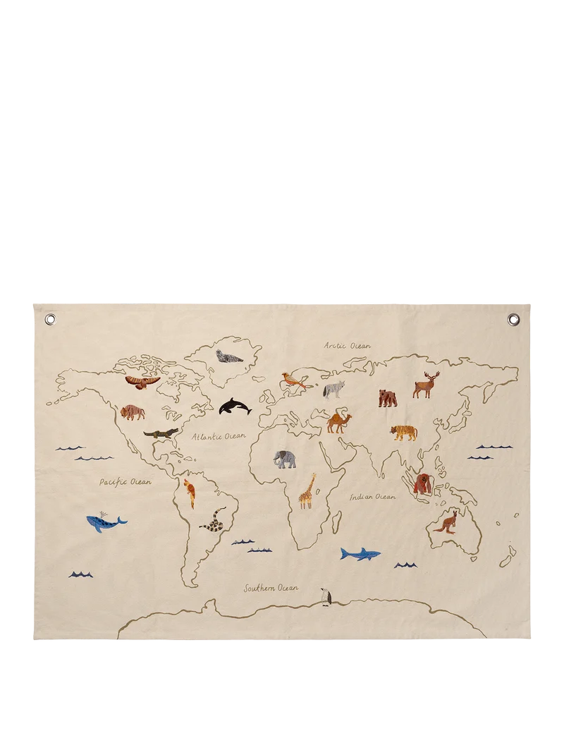 The World Textile Map - Off-white