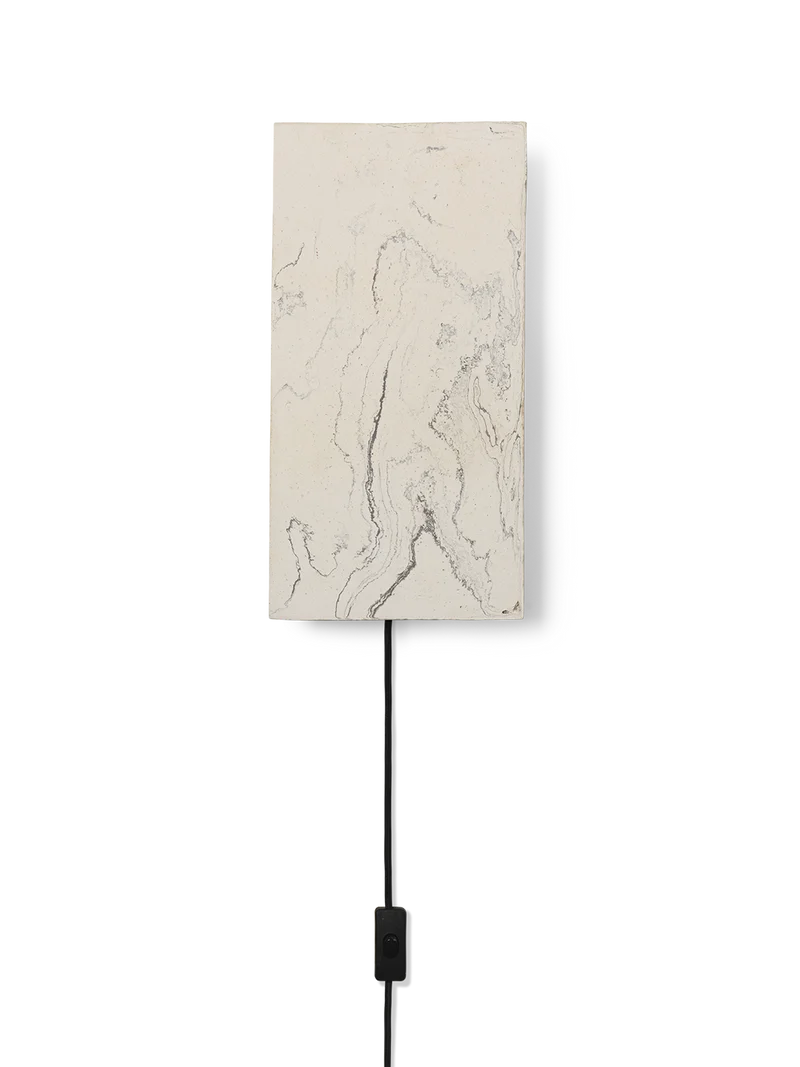Argilla Wall Lamp - Rectangular - Marble White