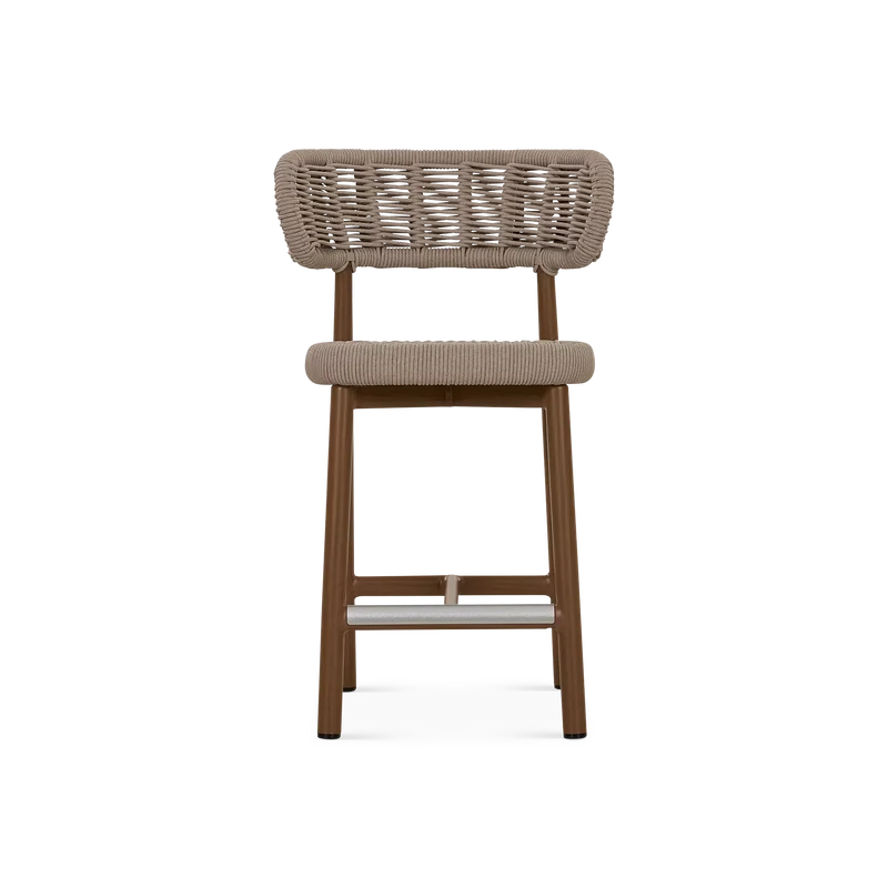 Lady - Outdoor Rope Counter Height Stool
