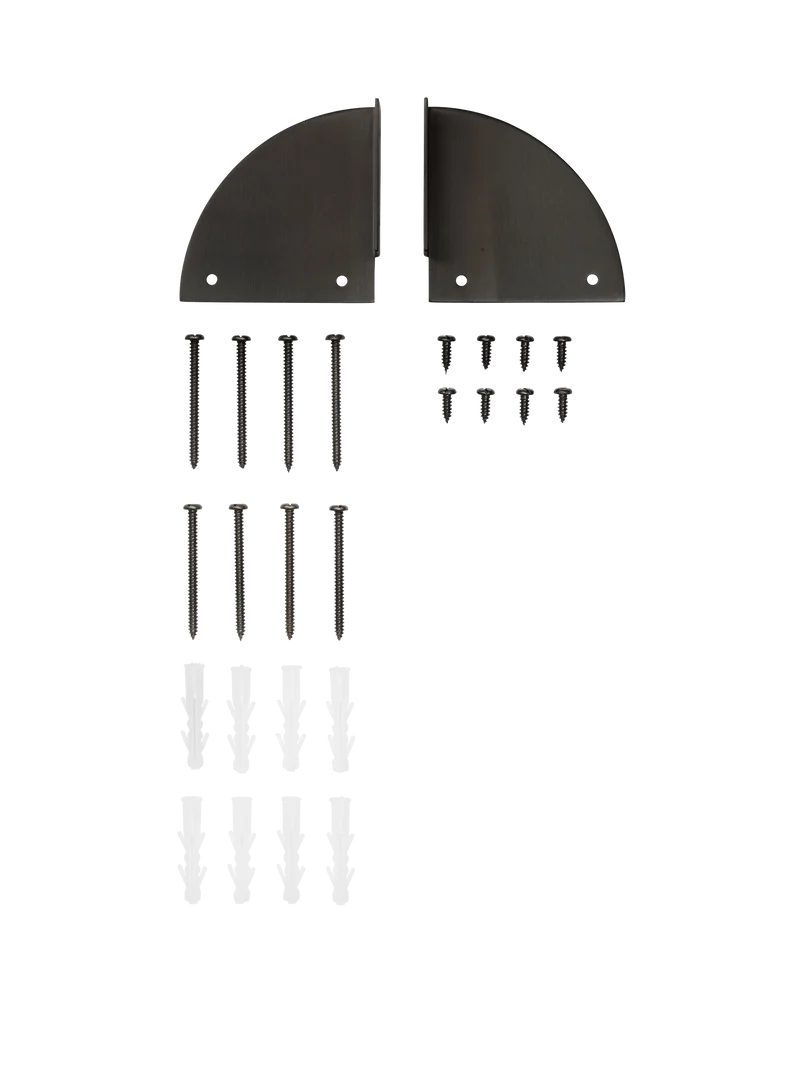 Sector Brackets - Small - Black Brass