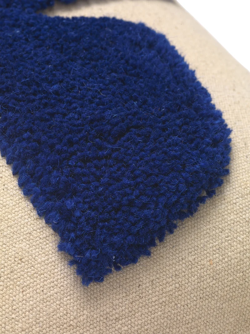 Lay Cushion - Rectangular - Sand/Bright Blue