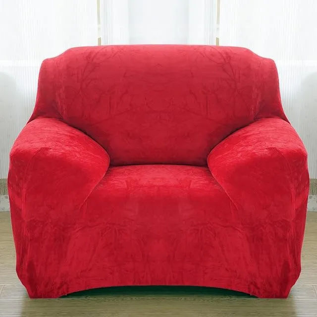 Housse Pour Fauteuil Club Velours Rouge