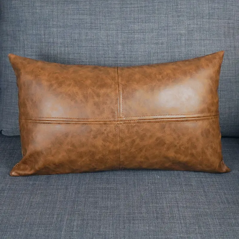 Housse de Coussin Simili-Cuir CRAZYHOR