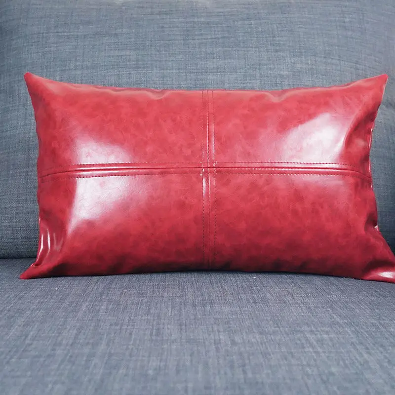 Housse de Coussin Simili-Cuir CRAZYHOR