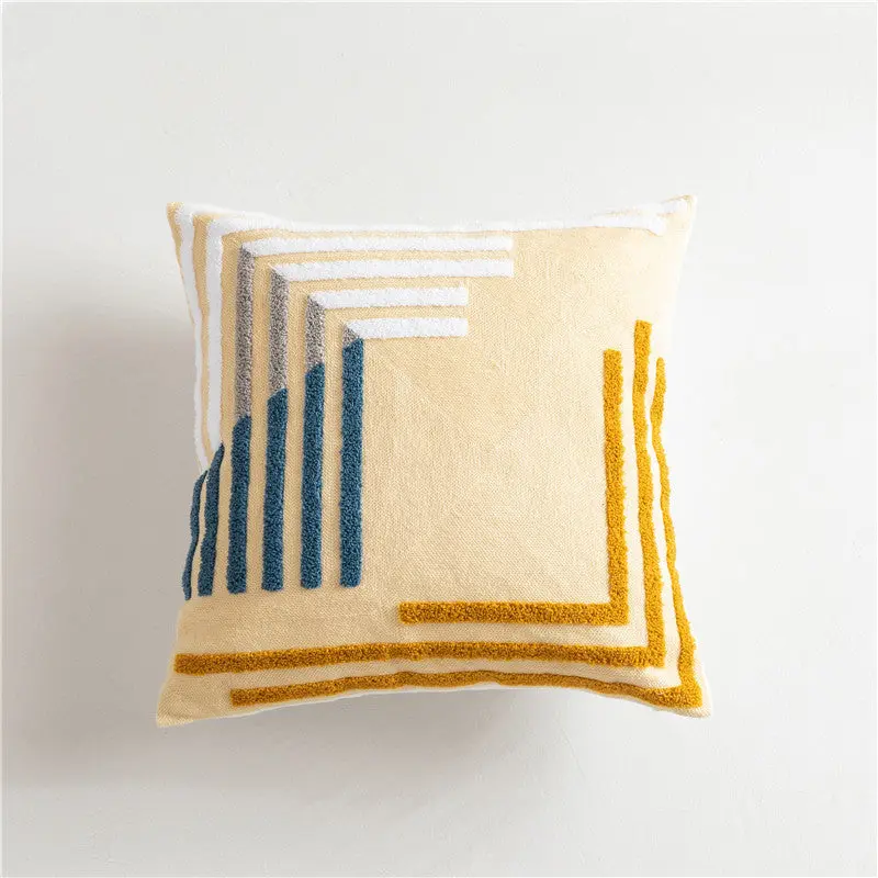 Housse de Coussin Géométrique BAKLU