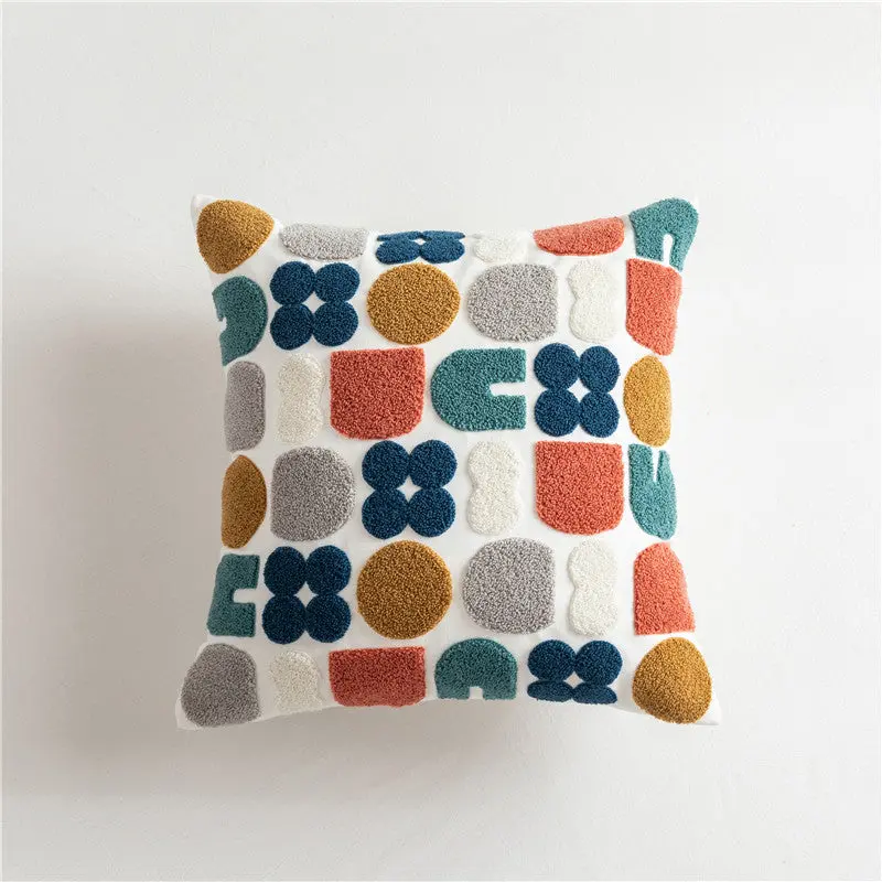 Housse de Coussin Géométrique BAKLU