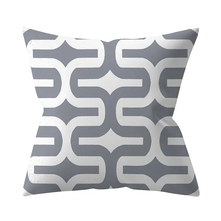Housse de Coussin Géométrique SILVΞR