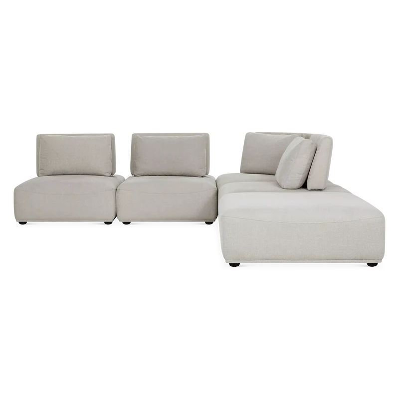 Free - Modular Fabric-Upholstered Sofa