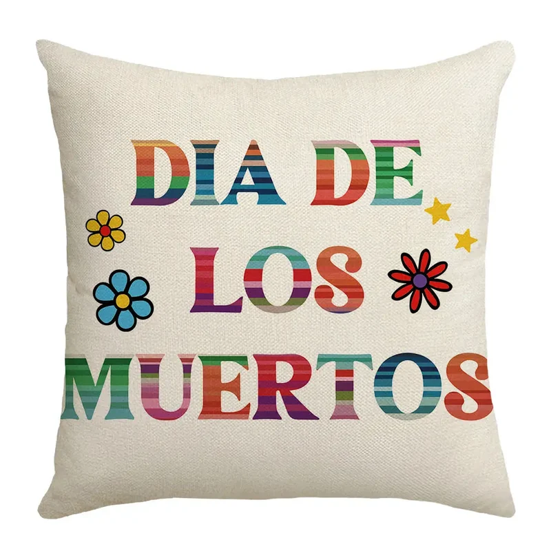 Housse de Coussin Halloween Skully