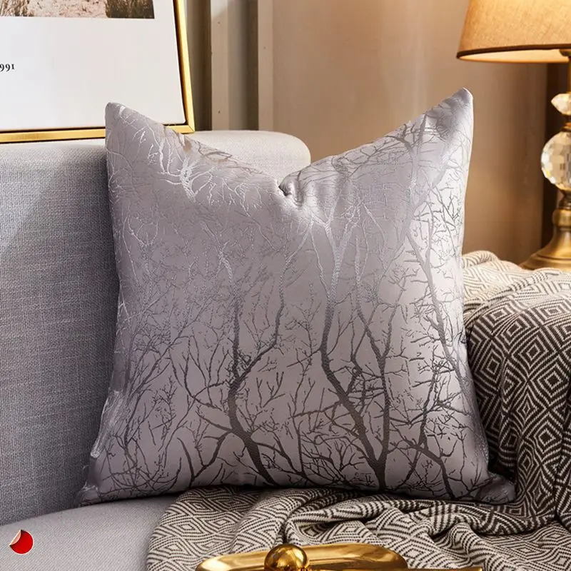 Housse de Coussin Moderne Satin LUXORA